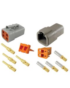 Deutsch DTP4-4 Connector Kit (25amp) with Gold Terminals